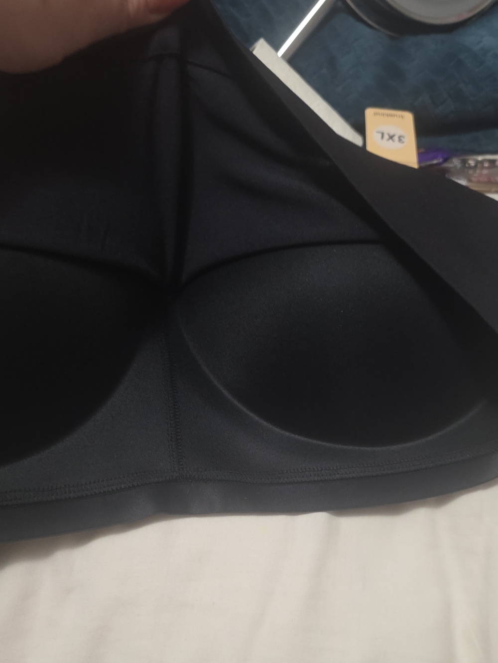 Shapermint Black Smooth Molded Wireless Bra - Picture 7 of 11
